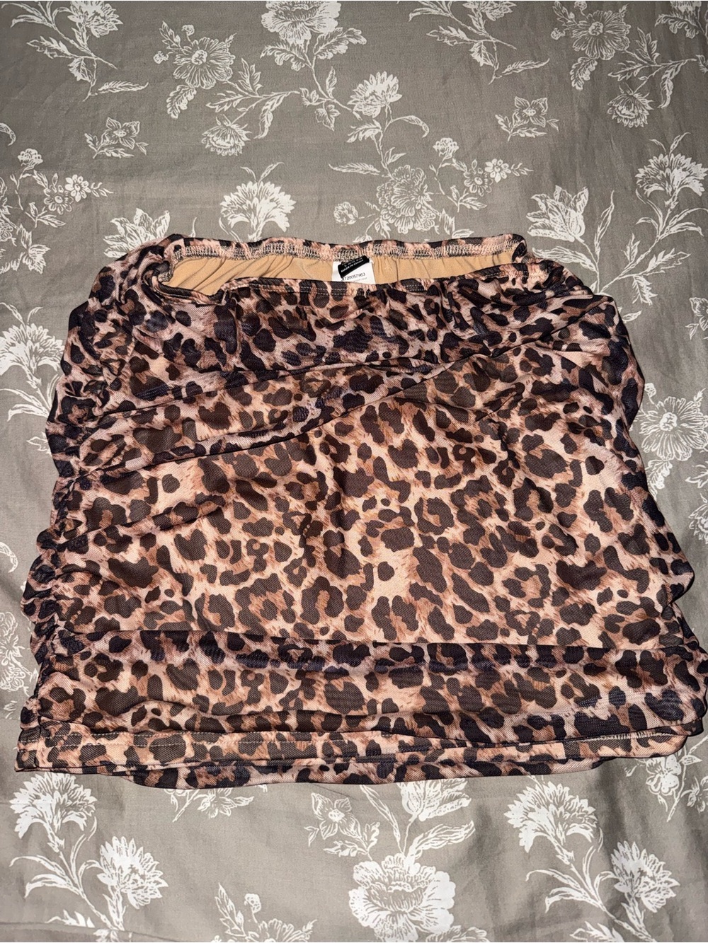 Shein Leopard Print Mini Skirt Size Large